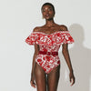 Retro printed Swimsuit Set