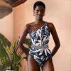 Print Pants One Piece Swimsuit Set