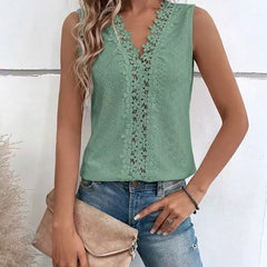 New Summer Women's Hollow Lace Camisole Top