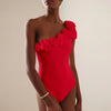 One Shoulder Two Piece Swimsuit Set