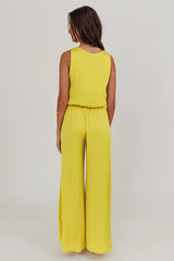 Wide Leg Pant Chartreuse