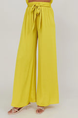 Wide Leg Pant Chartreuse