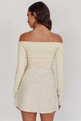 Linen Skort Sand
