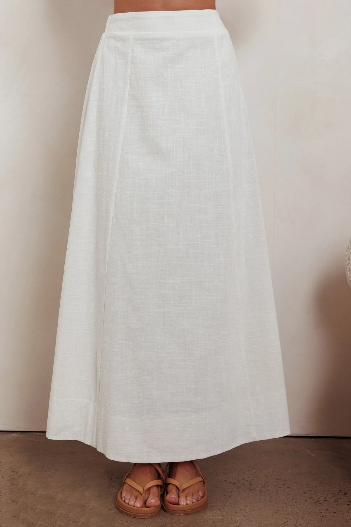 A-Line Maxi Skirt Off White